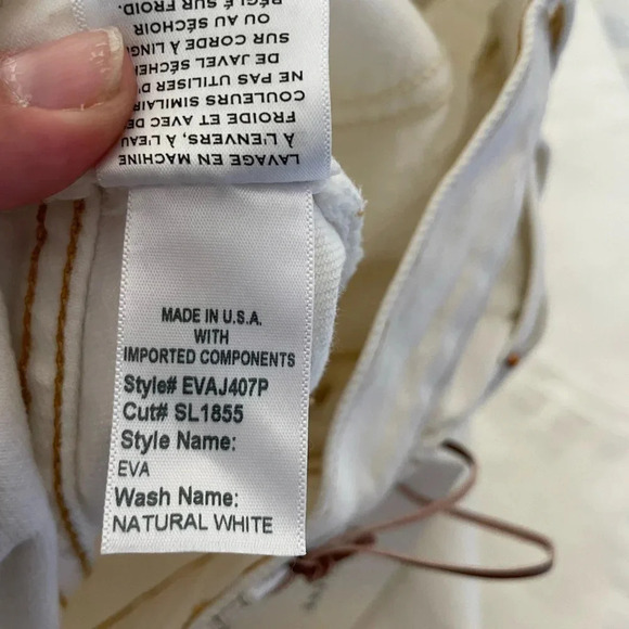 SLVRLAKE EVA wide leg  denim in Natural White - Picture 11 of 15